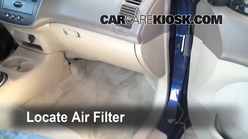 2001 Honda Civic EX 1.7L 4 Cyl. Coupe (2 Door) Air Filter (Cabin)